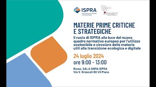 Materie prime critiche e strategiche [upl. by Kynthia]