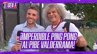 ¡IMPERDIBLE PING PONG del Chape Edul al PIBE VALDERRAMA en Miami [upl. by Durkin]