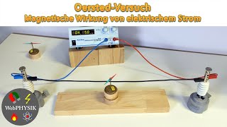 Oersted Versuch  Magnetische Wirkung von elektrischem Strom [upl. by Simons]