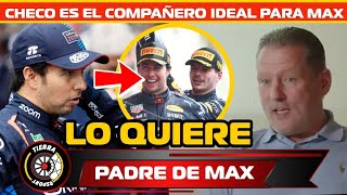 ¡CAMBIO VERSIÓN PADRE DE VERSTAPPEN QUIERE A CHECO PÉREZ DICE ES EL COMPAÑERO IDEAL PARA MAX [upl. by Shifra]