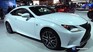 2018 Lexus RC350 F Sport  Exterior and Interior Walkaround  2018 New York Auto Show [upl. by Latea]