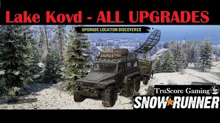 Lake Kovd NEW DLC MAP SNOWRUNNER ALL Upgrade Locations [upl. by Terrell]