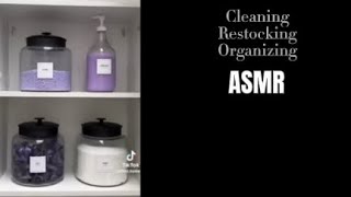 ASMR ✴️ CLEANING RESTOCKING ORGANIZING ✴️ NO VOICE NO MUSIC ✴️ TIKTOK COMPLICATION [upl. by Gere]