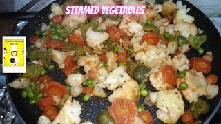 How to make steamed vegetables taste good steam vegetables without steamer Healthy vegetables [upl. by Erual]