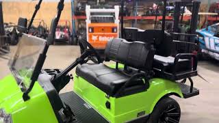 Custom 2024 Evolution Pro 4 “Mauler Edition” Lime Green golf cart for sale [upl. by Akinaj]