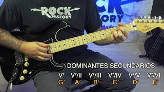 DOMINANTES SECUNDARIOS TUTORIAL GUITARRA ESPAÑOL [upl. by Leaffar600]