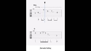 Zelda Gerudo Valley GUITAR TAB [upl. by Starbuck517]