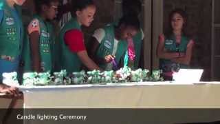 Rose  Girls Scouts Bridging Ceremony Cadette 51714 [upl. by Nilhsa]