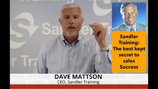 Sandler Training  The Best Kept Secret to Sales Success [upl. by Eecyaj]