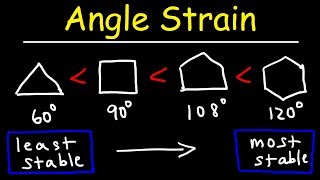 Stability of Cycloalkanes  Angle Strain [upl. by Kapoor]