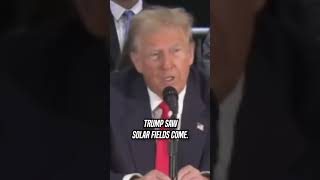 Trump Says Solar Panels quotLook Like Hellquot [upl. by Mikah]