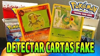 COMO DETECTAR CARTAS POKÉMON FALSAS  FAKE  JCC [upl. by Amla]