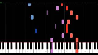 Prelude Fugue and Variation Op 18  César Franck  Synthesia HD 60 fps [upl. by Duleba]