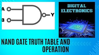 NAND gate truth table and operation [upl. by Leacim579]