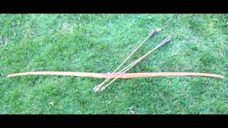 Bamboo Backed Reflex Deflex Primive Bow [upl. by Mylor]