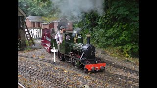 Unused Footage of quotAfon Glaslynquot on the Abbeydale Miniature Railway  07092024 [upl. by Eladnyl]