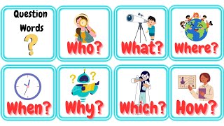 Question Words learnenglish questions kidsactivities easyenglish questionwords schoollife [upl. by Ordisy]