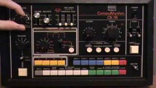 Roland CompuRhythm CR78 Demo [upl. by Corron807]