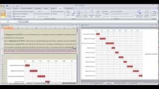 DIAGRAMA DE GANTT EXCEL [upl. by Miehar635]