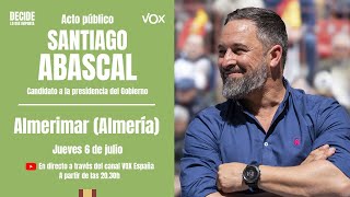 ‼️ DecideLoQueImporta  Acto de Santiago Abascal en Almerimar [upl. by Je]