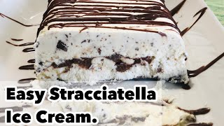 Stracciatella Ice Cream RecipeHome made Ice Cream with 4 ingredients Recipe By Jimi’s Kitchen [upl. by Nire]