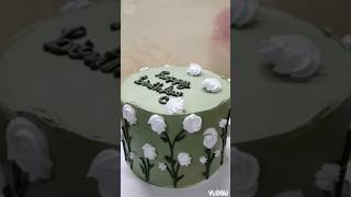 Simple flower cake designshortsfeed shytshorts youtube [upl. by Tammara918]