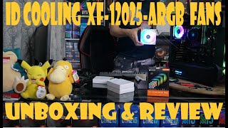 ID Cooling XF12025ARGB fans  Unboxing and Review [upl. by Hoxie600]