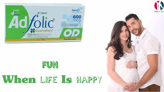 adfolic od 600 mcg uses in urdu  quatrefolic tablet uses  folic acid tablet uses  pregnancy [upl. by Leohcin]