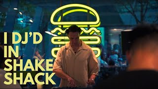 🍔🍔 I DJd in SHAKE SHACK HONG KONG 🍔🍔 [upl. by Sofko]