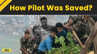 Nepal Plane Crash How Pilot Was Saved From The Crash  Kathmandu Airport [upl. by Nylirac]