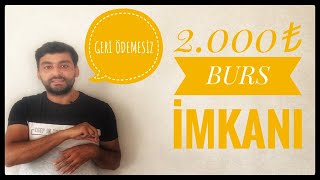 2000₺ GERİ ÖDEMESİZ BURS BAŞVURUSU BAŞLADI  GÜNEBAKAN VAKFI KARŞILIKSIZ BURSU [upl. by Rafaelof]