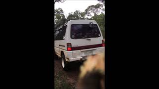 4d56t L300 4x4 25 inch Straight Pipe Exhaust Sound [upl. by Haidebez459]