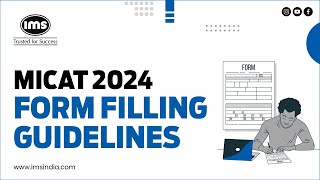 MICAT form filling Guidelines  IMS India [upl. by Ennyl512]