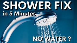 Shower no water coming out how to fix with one hand in 5 min [upl. by Palm]