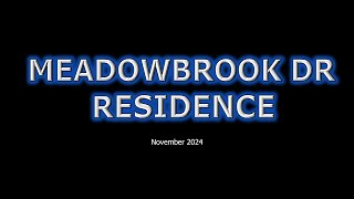 Meadowbrook Dr Residence [upl. by Ryann682]