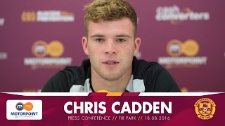 PRESS  Chris Cadden pre Rangers [upl. by Adnolor144]