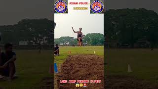 Assam police long jump pending 17 feet 😱😲🚨 assampolicecommando virelshorts assampolice new [upl. by Purse563]