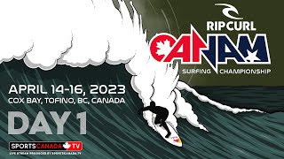 SURF CANADA 2023 RIP CURL CANAM SURFING CHAMPIONSHIP 🏄 DAY 1 APRIL 14 2023 [upl. by Gabe935]