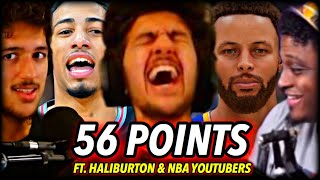 I Dropped 56 POINTS with CURRY on a TRASH TALKER ft Tyrese Haliburton amp NBA YouTubers  NBA 2K21 [upl. by Tobye]