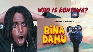 Kontawa Feat Harmonize Binadamu Official Audio REACTION [upl. by Yert]