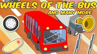 Wheels On The Bus  Fun Kids Nursery Rhymes Compilation [upl. by Wamsley872]