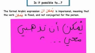 Al Kitaab Lesson 10 Part 1 كان in the Present Tense Maybe يمكن ان  Asking Permission [upl. by Kondon773]