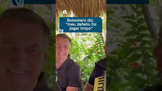 Bolsonaro diz quotmeu defeito foi jogar limpoquot [upl. by Maridel932]