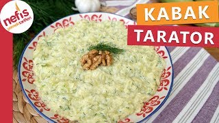 Dereotlu Kabak Tarator Tarifi  Tavsiye Ederiz Pratik Ve Lezzetli Bir Meze [upl. by Nirroc]