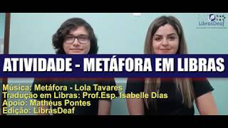 METÁFORA EM LIBRAS  LibrasDeaf [upl. by Eelessej]