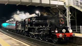 The Christmas Sussex Belle Train  LMS Black 5 No 44871 Locomotive [upl. by Eenahc]