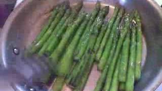 Panseared Asparagus with Lemon Balsamic and Parmesan [upl. by Ecirbaf719]