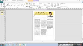 Microsoft Publisher  Working with columns of text and using layout guides [upl. by Dominus]