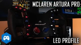 Ascher Racing McLaren Artura Pro Steering Wheel  Simhub LED Profile  Download [upl. by Quintus912]