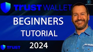 TRUST WALLET  BEGINNERS GUIDE  MOBILE APP  2024  HOW TO USE TRUST WALLET BEGINNERS TUTORIAL [upl. by Assilrac618]